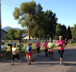 Martha pushes ahead of the pack at the halfway point